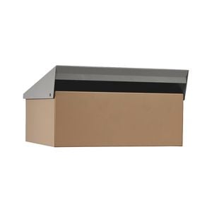 Sandleford Stone and Silver Condo Post Mounted Letterbox