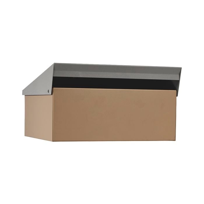 Sandleford Stone and Silver Condo Post Mounted Letterbox