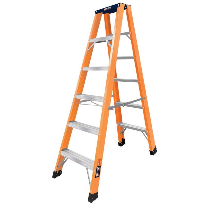 1.8m 150kg Industrial Double Sided Fibreglass Ladder