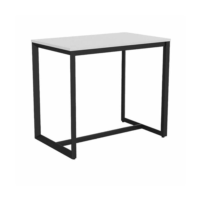 Olg Axis Bar Leaner 4 Leg Black Frame New Oak Ravine Top L1500mm X W750mm