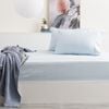 Park Avenue Single 500TC Bamboo Fitted Sheet w/ 2x Pillowcases Mid Blue