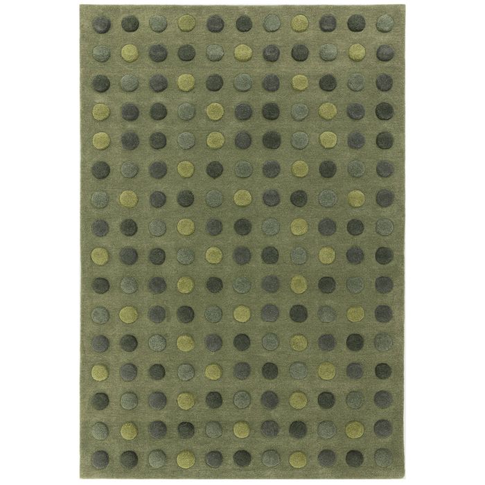 The Rug Connection Asiatic Dotty Green 230x160cm - Medium Hand Tufted Wool Indoor Floor Rug