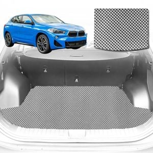 6D Diamond Car Boot Mat for BMW X2 (F39)2017-Current-Cargo Mat-Grey-Outback GT