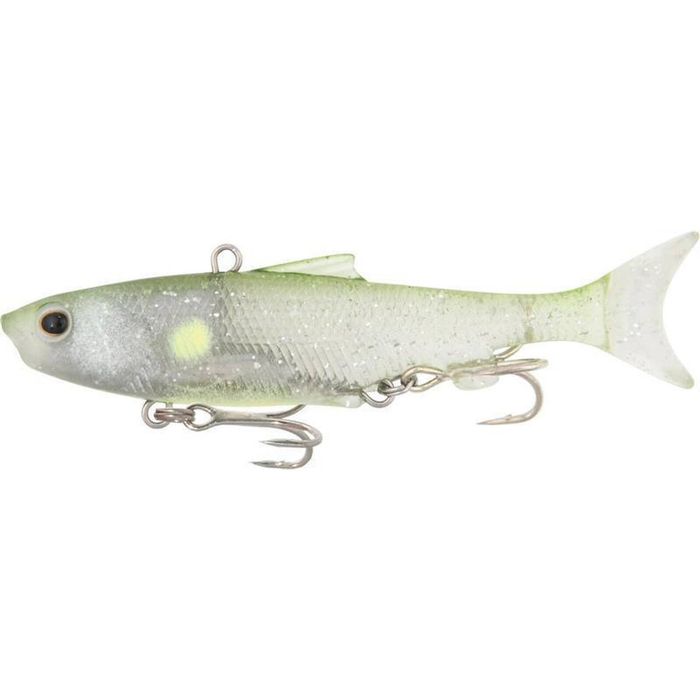 Samaki Vibelicious Thumper Tail Soft Vibe 125mm/30g Fishing Lure Lime Crush