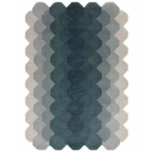 The Rug Connection Asiatic Hive Teal 230x160cm - Medium Hand Tufted Wool Indoor Floor Rug