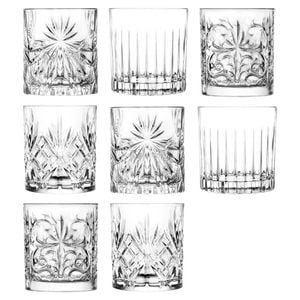 RCR Crystal 8 Piece Mixology DOF Whisky Glasses Set - 340ml