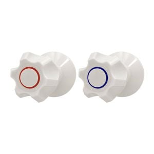 Shaw & Mason Ivory Six Point Style Wall Top Assembly - Pair