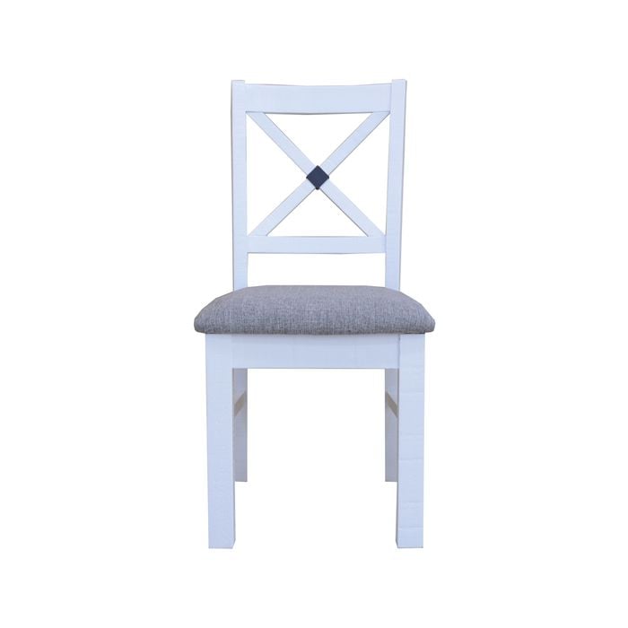 Beechworth Dining Chair Set of 2 Solid Pine Timber Wood Hampton Furniture - Grey