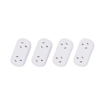 Click Double Adaptor Quad Pack - 2 Right and 2 Left