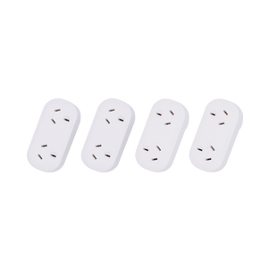 Click Double Adaptor Quad Pack - 2 Right and 2 Left
