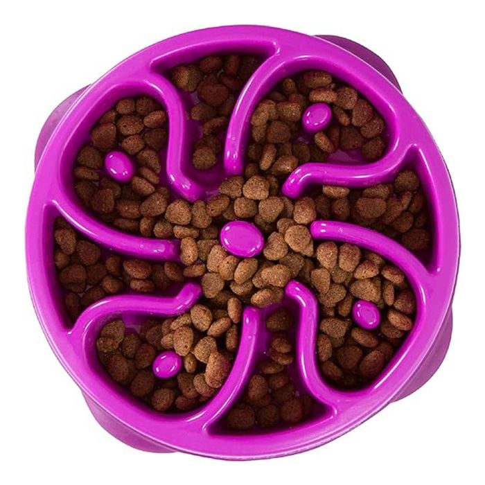 Outward Hound Fun Feeder Slo Bowl For Dogs - Purple 1 X Small