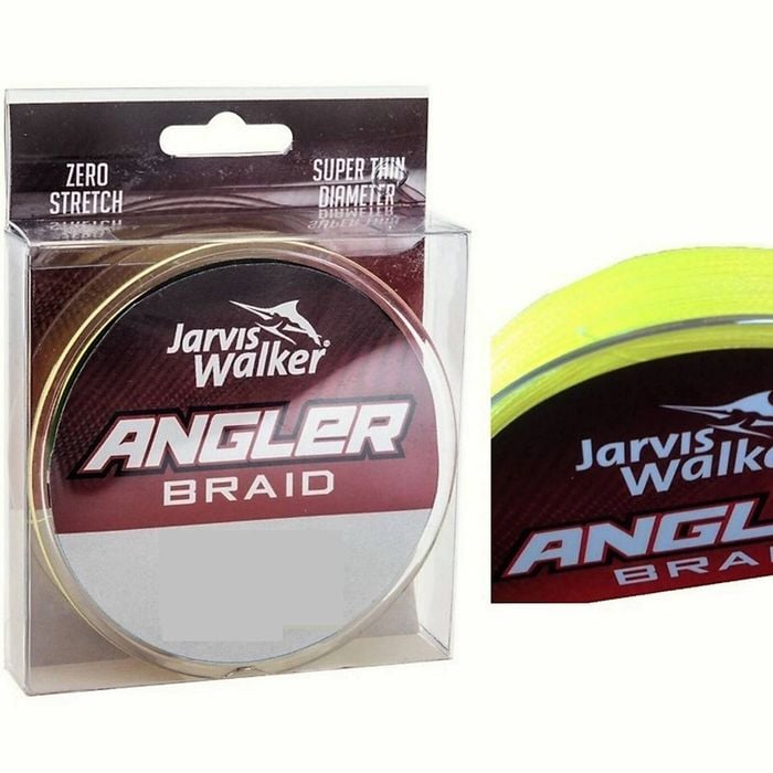 150yd Spool of 15lb Jarvis Walker Angler Braid - Chartreuse Fishing Braid