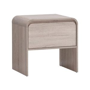 Natalya Bedside Unit Nightstand Side Table 1 drawer oak