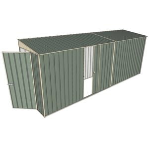 Build-A-Shed 1.2 x 5.2 x 2.0m Skillion Single Sliding Side Door Shed - Green