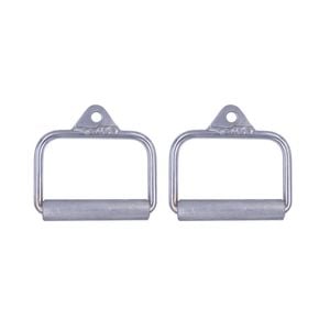Pair of Steel Stirrup D Handles Cable Attachment