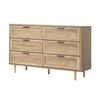 Oikiture 6 Chest of Drawers Natural
