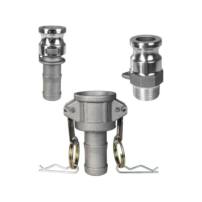 Ozito 25mm 1" Type F, C & E Camlock - 3 Piece Set