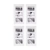 4PK Braz Venice Collage Image Photo Document Display Frame 8x16 Inches White