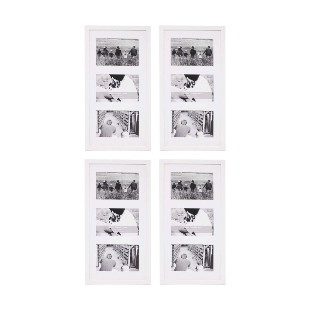 4PK Braz Venice Collage Image Photo Document Display Frame 8x16 Inches ...