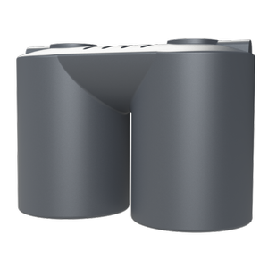 Melro Tanks 7010L Metal Grey Slimline Poly Water Tank