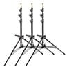 Manfrotto 1004BAC-3 Light Stands - Air Cushioned - Stackable - Black Aluminium - Pack of 3