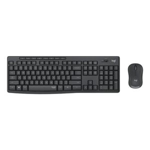 Logitech MK295 Silent Wireless Keyboard & Mouse Combo - Black