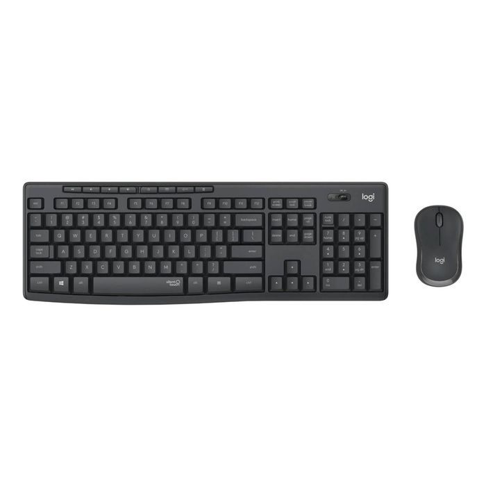 Logitech MK295 Silent Wireless Keyboard & Mouse Combo - Black