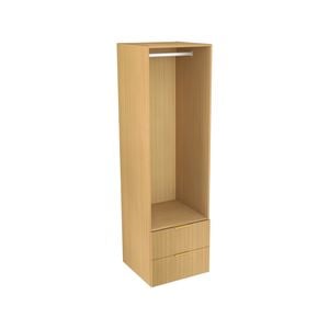 Lugna 2048 x 600 x 580mm Sand Single Hanging 2 Drawer Storage Cabinet