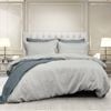 Ardor Florence Waffle Silver Quilt Cover Set Queen