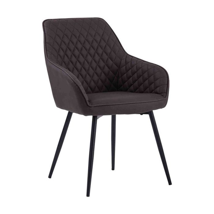 Modern Furniture HAKON Dining Chair 79.4x58.5cm -  Brown & Black