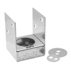 VUEPRO 90mm Galvanised Tradies Bolt Down Post Support
