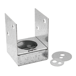 VUEPRO 90mm Galvanised Tradies Bolt Down Post Support