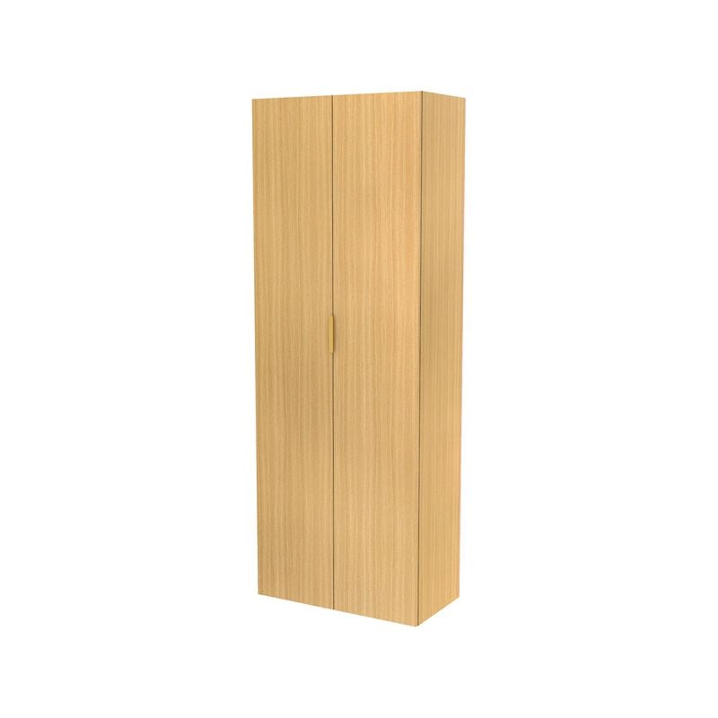 Lugna 2048 x 750 x 380mm Sand 5 Shelf Double Door Storage Cabinet