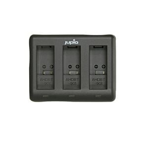 Jupio 2x Batteries 1730mAh & USB Triple Charger Kit For GoPro Hero 9/10