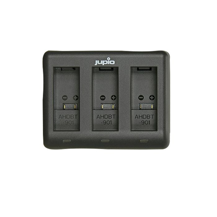 Jupio 2x Batteries 1730mAh & USB Triple Charger Kit For GoPro Hero 9/10