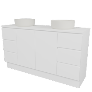 New England Joinery 1500mm King SilkSurface Top Floor Standing Vanity
