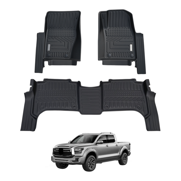 AUSGO Car Floor Mats for GWM Cannon Alpha Hybrid 2024-Onwards All-Weather Floor Liners