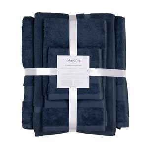Algodon St Regis Collection Towel 5 Piece Pack - Navy