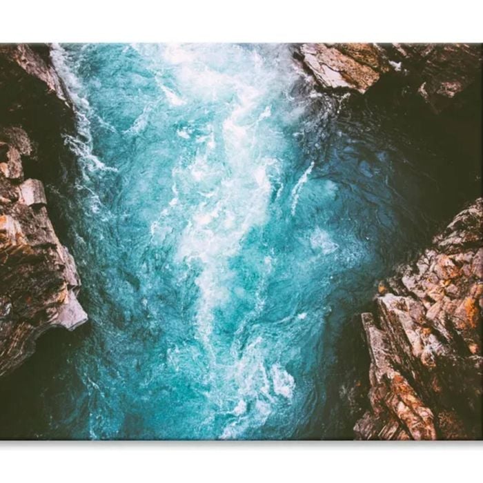 River Canyon Landscape in Sweden   Print 100% Australian Made 120 x 90cm  (Stretched)