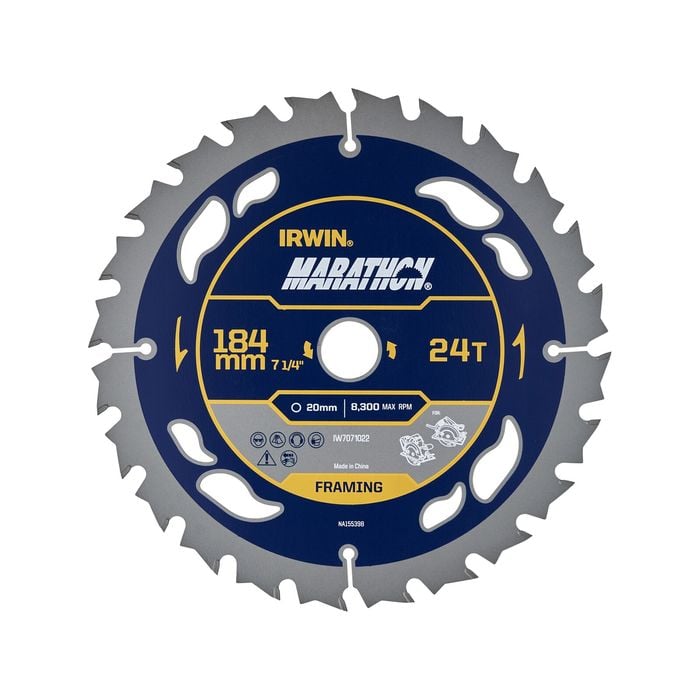 IRWIN 184mm 24T Marathon Circular Saw Blade