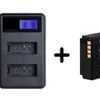 Lp-e12 Camera Battery Replacement + Twin Charger For Canon Eos M50 , M2 , Eos M100, 100d Tp