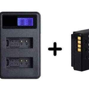 Lp-e12 Camera Battery Replacement + Twin Charger For Canon Eos M50 , M2 , Eos M100, 100d Tp