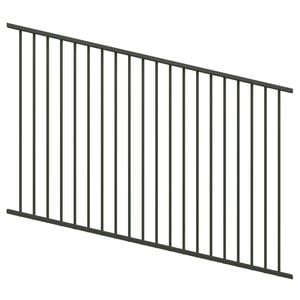 ProtectorAl 1201-2400W x 1200H Woodland Grey Raked Up to 15º Flat Top Pool Fence Panel