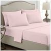 Grosvenor House 400TC Plain Dyed Bamboo Cotton Bed Sheet Sets Single Blush Pink
