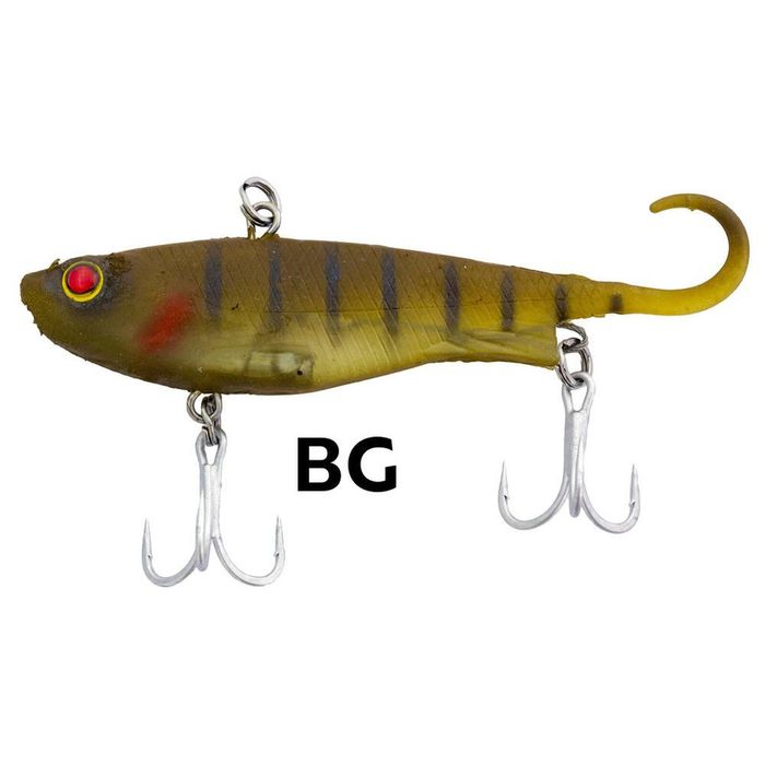 Zerek Lure Fish Trap 110mm 30g Soft Vibe Fishing Lure Barred Grunter BG