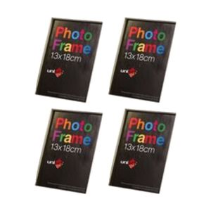 4x Unigift Timeless Special Design Photo Wooden White Frame - 13x18cm/5x7"