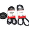 Gates Drive Belt Set+EP for Toyota Landcruiser HZJ75 HDJ80 HZJ80 1HZ 1HDT