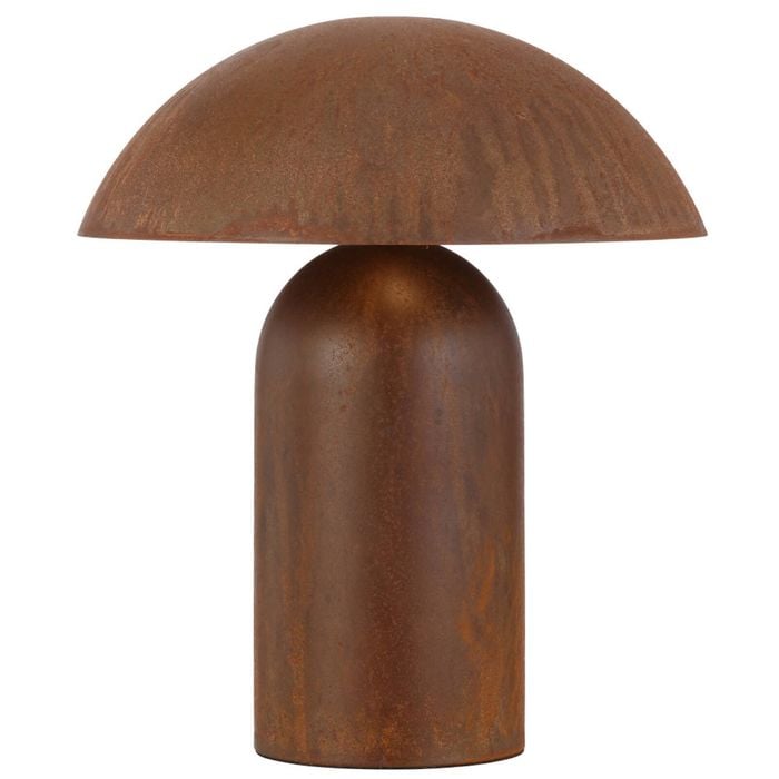 Telbix Ferum Modern Table Desk Lamp Light Metal Rust Patina