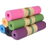 YOGA MAT NonSlip Light Gym 1830x610x6mm Pilates Home Fitness  Assorted Colours