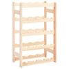 vidaXL Pine Wine Rack for 20 Bottles Wine Holder Storage Shelf